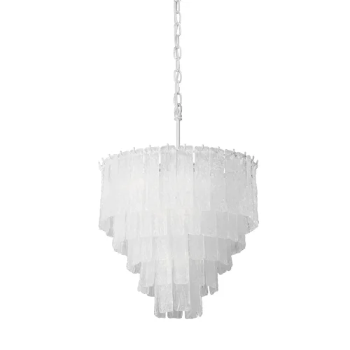 Люстра подвесная V5293-0/3+3+1 Vitaluce прозрачная на 7 ламп, основание белое в стиле современный классический 