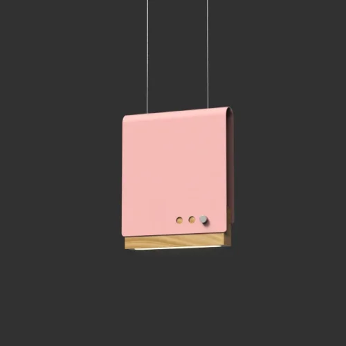 Светильник подвесной LED BOOK 2 H20*17 Pink 192831-26 ImperiumLoft розовый на 1 лампу, основание розовое в стиле современный 