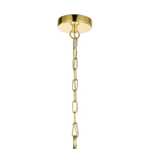Люстра подвесная Syreni 2817-10P Favourite прозрачная на 10 ламп, основание золотое в стиле замковый  фото 3