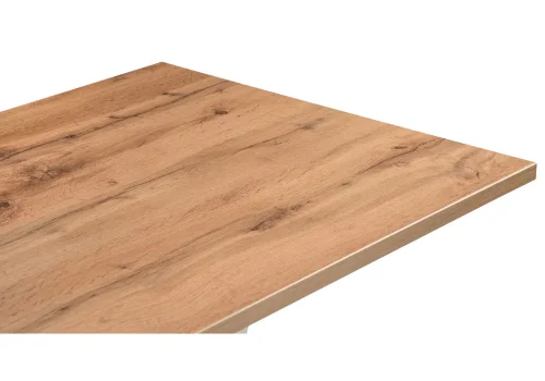 Стол на тумбе Мичиган Лофт 110х70 25 мм дуб вотан / белый матовый 515301 Woodville столешница дуб вотан из лдсп фото 4