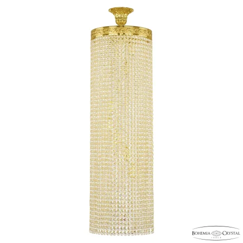 Люстра каскадная хрустальная 83411/30IV-100 G Bohemia Ivele Crystal прозрачная на 8 ламп, основание золотое в стиле современный классический r