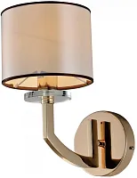 Бра Saudy V2591-1W Moderli бежевый 1 лампа, основание золотое в стиле современный 