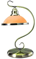 Настольная лампа Sassari 6905-1T Globo жёлтая 1 лампа, основание античное бронза металл в стиле современный 