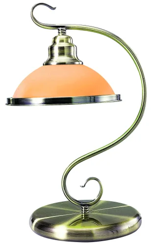 Настольная лампа Sassari 6905-1T Globo жёлтая 1 лампа, основание античное бронза металл в стиле современный 