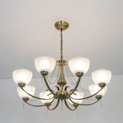 Люстра подвесная Франческа CL417283 Citilux белая на 75 ламп, основание бронзовое в стиле классический  фото 10
