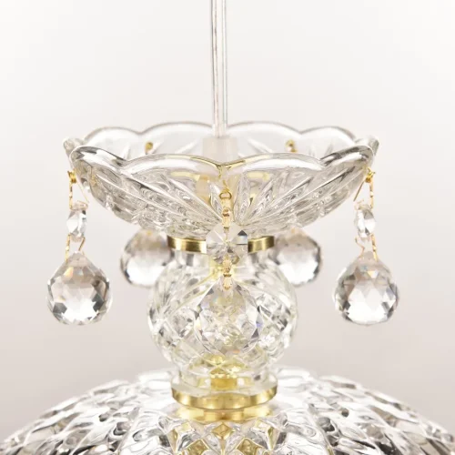 Светильник подвесной 14771P/22 G Bohemia Ivele Crystal прозрачный 1 лампа, основание золотое в стиле классический r фото 3