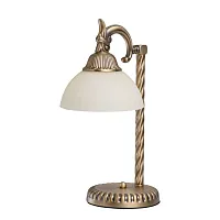 Настольная лампа Афродита 317031001 MW-Light бежевая 1 лампа, основание бронзовое металл в стиле классический 