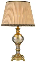 Настольная лампа Tirso WE712.01.504 Wertmark бежевая 1 лампа, основание бронзовое хрусталь металл в стиле классический 