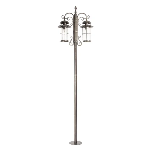 Парковый светильник Palermo 100015/2L LOFT IT уличный IP44 коричневый на 2 лампы, плафон прозрачный в стиле классический кантри E27