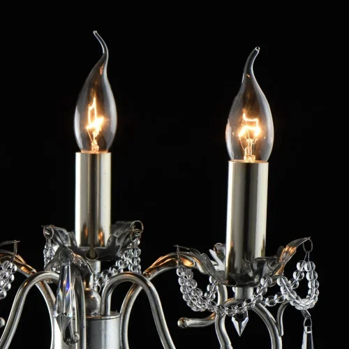 Настольная лампа Валенсия 299032203 Chiaro без плафона 3 лампы, основание серебряное стекло металл в стиле классический  фото 4