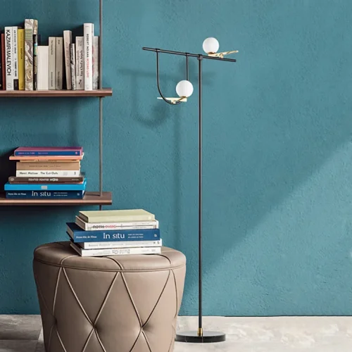 Торшер Yanzi LED Floor Lamp 101358-26 ImperiumLoft белый на 2 лампы, основание голубое в стиле современный фото 11 Торшер Yanzi LED Floor Lamp 101358-26 ImperiumLoft белый на 2 лампы, основание голубое в стиле современный фото 11