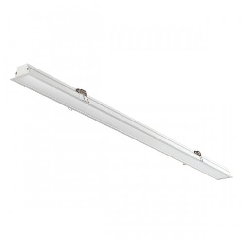 Светильник потолочный LED встраиваемый Iter 358822 Novotech белый 1 лампа, основание белое в стиле минимализм современный линейный