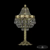 Настольная лампа 19271L6/H/20IV G Bohemia Ivele Crystal прозрачная 3 лампы, основание золотое металл в стиле классический sp