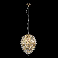 Светильник подвесной CHARME SP6 GOLD/TRANSPARENT Crystal Lux прозрачный 6 ламп, основание золотое в стиле классический 