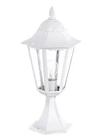 Парковый светильник 93451 NAVEDO Eglo уличный IP44 белый 1 лампа, плафон прозрачный в стиле классический E27