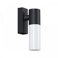 Настенный светильник Mobi 370960 Novotech уличный IP54 чёрный 1 лампа, плафон белый в стиле современный E27