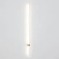 Настенный светильник Wall LINES L150 Gold 178042-26 ImperiumLoft золотой 1 лампа, основание золотое в стиле минимализм 
