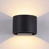 Настенный светильник LED Fulton O573WL-L6B Maytoni уличный IP54 чёрный 1 лампа, плафон чёрный в стиле современный LED