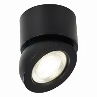 Светильник накладной LED St654 ST654.442.10 ST-Luce чёрный 1 лампа, основание чёрное в стиле хай-тек круглый