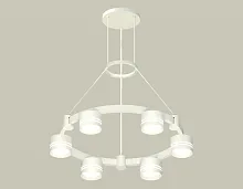 Светильник подвесной XR92031203 Ambrella light белый 6 ламп, основание белое в стиле хай-тек модерн 