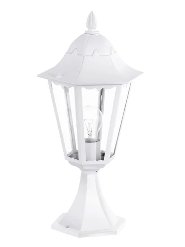 Парковый светильник 93451 NAVEDO Eglo уличный IP44 белый 1 лампа, плафон прозрачный в стиле классический E27