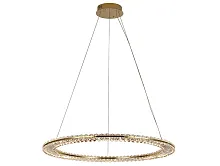 Светильник подвесной LED 8241/800 gold NEW Newport прозрачный на 1 лампу, основание золотое в стиле классический американский современный кольца