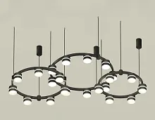 Светильник подвесной XR92092220 Ambrella light чёрный 22 лампы, основание чёрное в стиле хай-тек модерн 