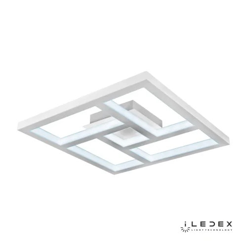 Светильник потолочный LED с пультом Hope 8204-550X550-X-T WH iLedex белый 1 лампа, основание белое в стиле современный хай-тек квадраты фото 3