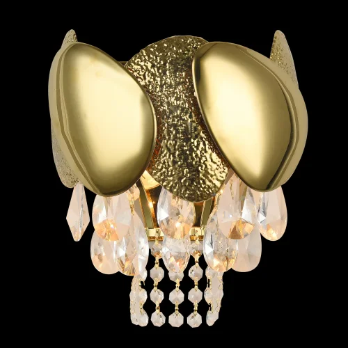 Бра VALENCIA 91009/2W GOLD Natali Kovaltseva прозрачный на 2 лампы, основание золотое в стиле современный арт-деко 