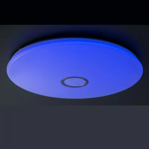 Люстра потолочная LED с пультом Старлайт Смарт CL703A141G Citilux белая на 1 лампа, основание белое в стиле современный хай-тек с пультом яндекс алиса голосовое управление фото 3