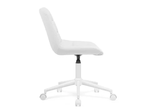 Компьютерное кресло Честер экокожа белая / белый 572592 Woodville, белый/экокожа, ножки/металл/белый, размеры - *920***490*600 фото 4