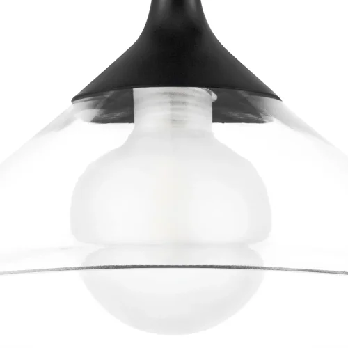 Светильник подвесной Vetro 801204 Lightstar прозрачный 1 лампа, основание чёрное в стиле современный арт-деко  фото 8