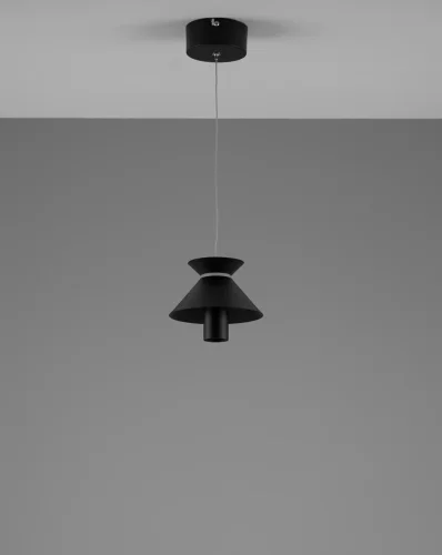 Светильник подвесной LED Ori V10885-PL Moderli чёрный 1 лампа, основание чёрное в стиле лофт современный  фото 3