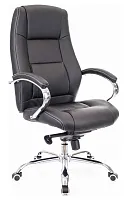 Кресло руководителя Kron M Экокожа Черный EC-366 PU Black Everprof, чёрный/экокожа, ножки//, размеры - 1190*1250***650*