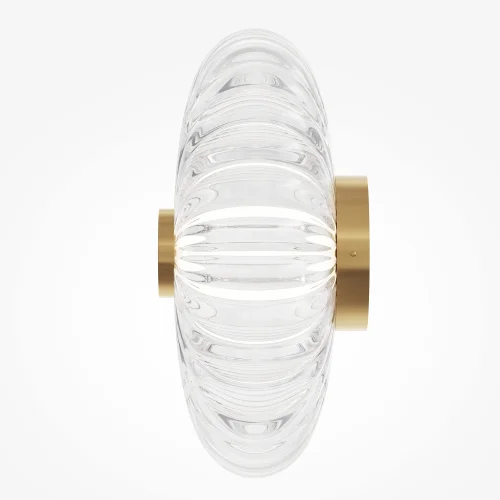 Бра LED Amulet MOD555WL-L4G3K Maytoni прозрачный на 1 лампу, основание золотое в стиле современный арт-деко фото 4