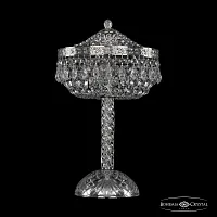 Настольная лампа 19011L4/25IV Ni Bohemia Ivele Crystal прозрачная 3 лампы, основание никель металл в стиле классический sp