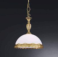 Светильник подвесной L 7950/28 Reccagni Angelo белый 1 лампа, основание античное бронза в стиле классический 
