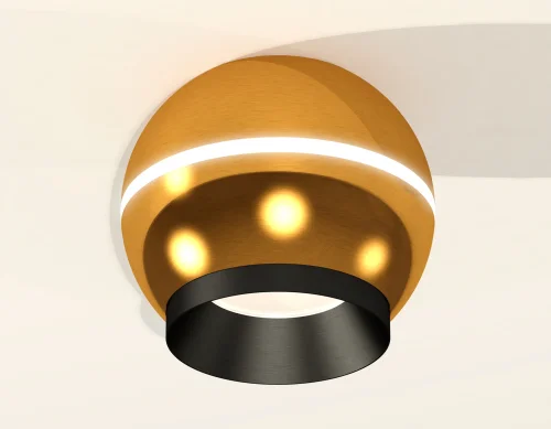 Светильник накладной Techno spot XS1105001 Ambrella light золотой 1 лампа, основание жёлтое золотое в стиле современный круглый фото 3