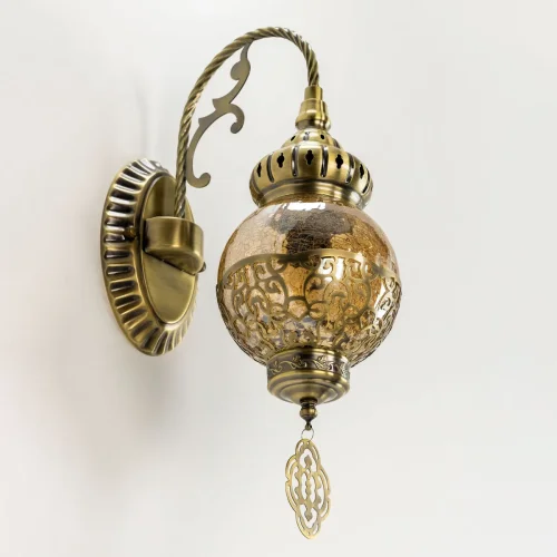 Бра Каир CL419313 Citilux янтарный на 1 лампа, основание бронзовое в стиле восточный  фото 10