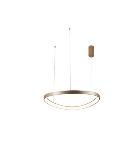 Светильник подвесной LED Zula APL.022.03.60 Aployt коричневый 1 лампа, основание коричневое в стиле современный кольца