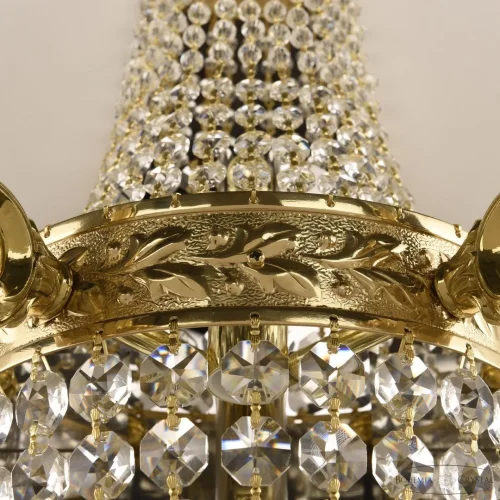 Бра 2211H201B/2/35IV G Bohemia Ivele Crystal без плафона на 3 лампы, основание золотое прозрачное в стиле классический sp фото 6