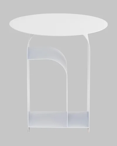 Журнальный столик Arwel, металл, белый УТ000040311 Stool Group столешница белая из металл фото 7