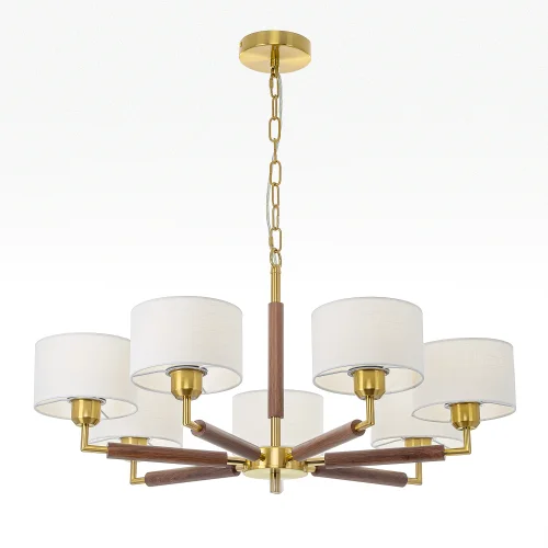 Люстра подвесная Sherman CL436172 Citilux белая на 7 ламп, основание бронзовое в стиле классический современный кантри фото 2 Люстра подвесная Sherman CL436172 Citilux белая на 7 ламп, основание бронзовое в стиле классический современный кантри фото 2