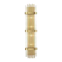 Бра Empire 4853/6W Odeon Light прозрачный 6 ламп, основание прозрачное золотое в стиле арт-деко 