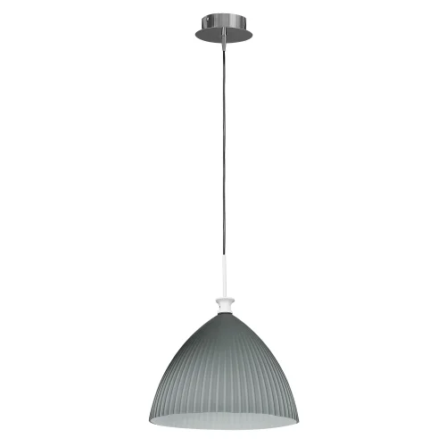 Светильник подвесной 810031 Lightstar серый 1 лампа, основание хром серое в стиле арт-деко 