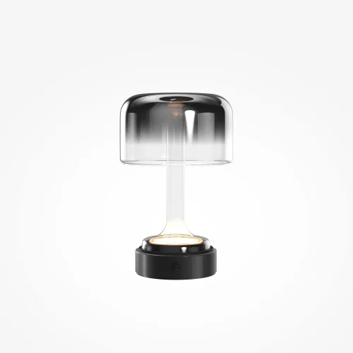Настольная лампа LED аккумуляторная Spirito MOD286RL-L3B3K Maytoni дымчатая на 1 лампу, основание чёрное металл в стиле современный фото 3