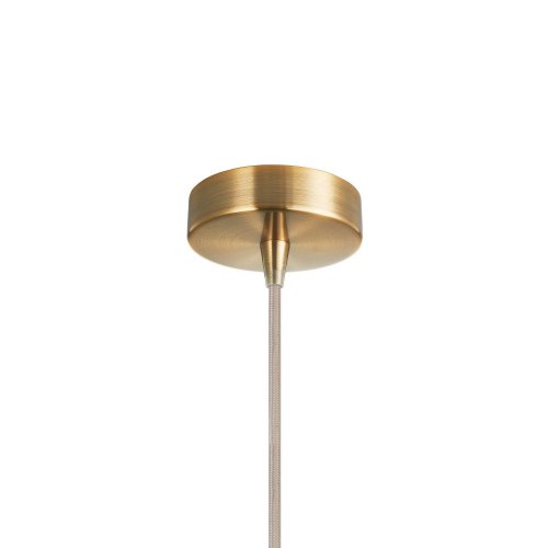 Светильник подвесной Corruga 2185-1P Favourite прозрачный янтарный 1 лампа, основание латунь в стиле современный  фото 5