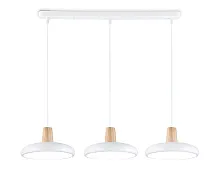 Светильник подвесной LED FL4840 Ambrella light белый на 1 лампу, основание белое в стиле хай-тек 