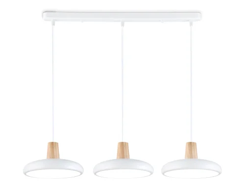 Светильник подвесной LED FL4840 Ambrella light белый на 1 лампу, основание белое в стиле хай-тек 