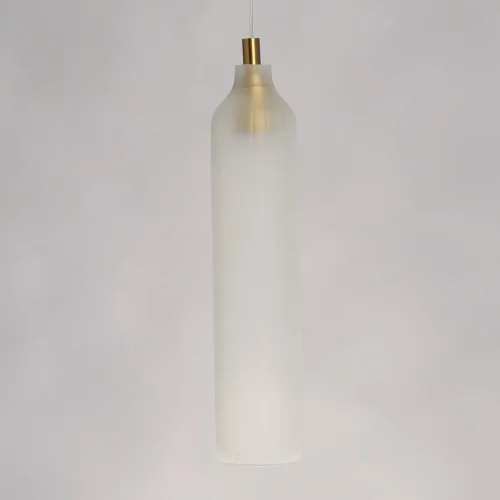 Светильник подвесной Кьянти 720012001 DeMarkt белый 1 лампа, основание латунь в стиле современный  фото 3